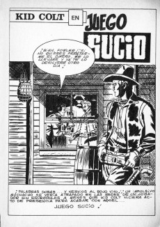 Extrait de Kid Colt (Ediciones Vértice - 1971) -4- Juego sucio