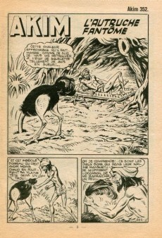 Extrait de Akim (1re série - Aventures et Voyages) -352- L'autruche fantôme