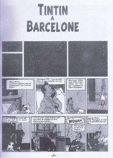 Extrait de Tintin - Pastiches, parodies & pirates - Tintin à Barcelone
