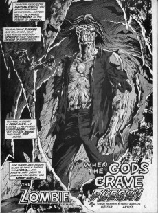 Extrait de Tales of the Zombie (Marvel Comics - 1973) -1- Altar of the Damned