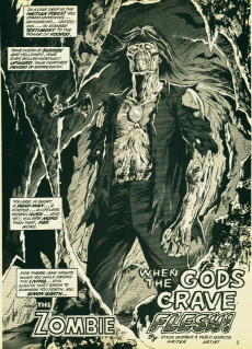 Extrait de Tales of the Zombie (Marvel Comics - 1973) -3- When the Gods Crave Flesh