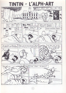 Extrait de Tintin - Pastiches, parodies & pirates -24- Tintin et l'Alph-Art