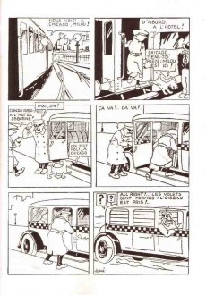 Extrait de Tintin (Fac-similé N&B) -3a1995- Tintin en Amérique