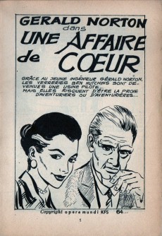 Extrait de Gérald Norton -3- Une affaire de cœur