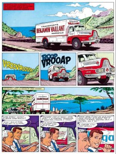 Extrait de Michel Vaillant (Dupuis) -4Pub Auto p- Route de nuit
