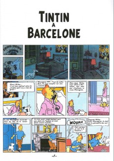 Extrait de Tintin (pastiches, parodies & pirates) -a- Tintin à Barcelone