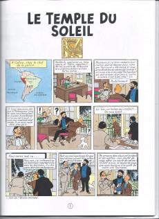 Extrait de Tintin (Historique) -14D17- Le temple du soleil