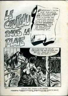 Extrait de Série Jaune (Elvifrance) -145- Le couteau dans la plaie