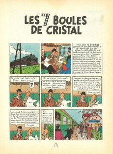 Extrait de Tintin (Historique) -13- Les 7 boules de cristal