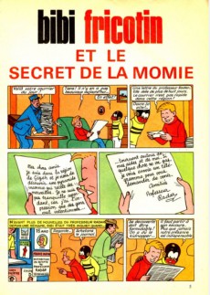 Extrait de Bibi Fricotin (2e Série - SPE) (Après-Guerre) -53a71- Bibi fricotin et le secret de la momie