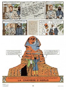 Extrait de Blake et Mortimer (Les aventures de) (Historique) -3g1982- Le Mystère de la Grande Pyramide - 1re partie