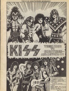Extrait de Rock 'N' Roll Comics Magazine (1990) -1- Kiss: Their Rise To Greatness-- And Beyond!!!