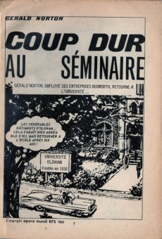 Extrait de Gérald Norton -11- Coup dur au séminaire