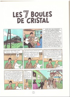 Extrait de Tintin (Historique) -13B40- Les 7 boules de cristal