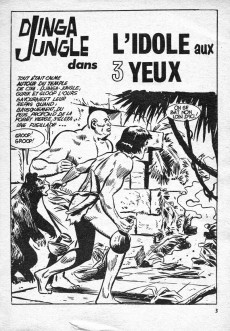 Extrait de Télé série bleue (Les hommes volants, Destination Danger, etc.) -35- Djingla Jungle : L'idole aux trois yeux