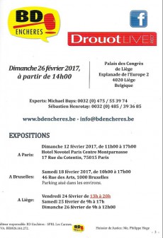 Extrait de (Catalogues) Ventes aux enchères - BD Enchères - BD Enchères - dimanche 26 février 2017 - Palais des Congrès de Liège