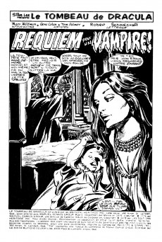Extrait de Le tombeau de Dracula (Éditions Héritage)  -5556- Requiem pour un vampire!