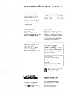 Extrait de (Catalogues) Ventes aux enchères - Christie's - Christie's - Bande Dessinée et Illustration - 17 juin 2017 - paris
