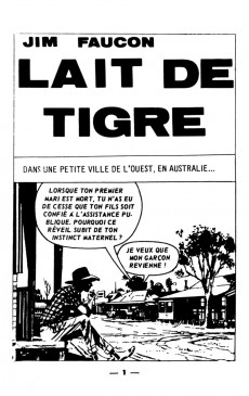 Extrait de Jim Faucon -1- Lait de tigre