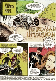 Extrait de John Steed Emma Peel (The Avengers - Gold Key - 1968) -1- The Lid's Off a Spy Game a La Mod!