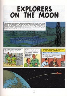 Extrait de Tintin (The Adventures of) -17- Explorers on the Moon