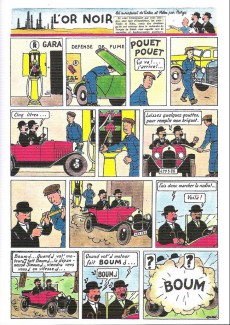 Extrait de Tintin - Pastiches, parodies & pirates - Tintin reporter au pays de l'or noir