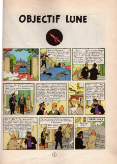 Extrait de Tintin (Historique) -16B39- Objectif Lune