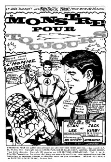 Extrait de Fantastic Four (Éditions Héritage) -2- Monstre pour toujours