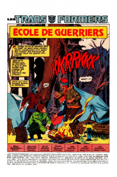 Extrait de Les transformers (Éditions Héritage) -7- Ecole de guerriers