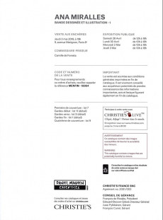 Extrait de (Catalogues) Ventes aux enchères - Christie's - Christie's - Mirallès - Bande dessinée et illustration - 3 mai 2018 - Paris