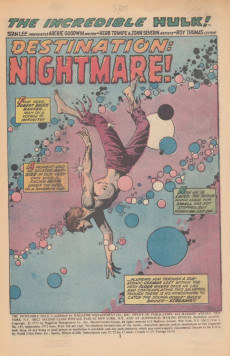 Extrait de The incredible Hulk Vol.1bis (1968) -155- Destination: Nightmare
