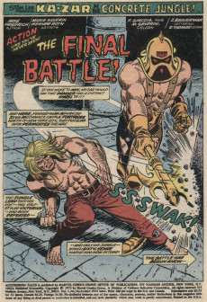 Extrait de Astonishing Tales Vol.1 (1970) -20- The final battle!