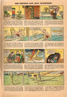 Extrait de Bibi Fricotin (2e Série - SPE) (Après-Guerre) -15b- Bibi Fricotin aux Jeux Olympiques
