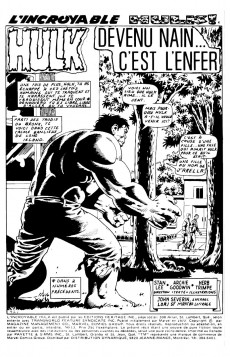 Extrait de L'incroyable Hulk (Éditions Héritage) -13- Devenu nain... c'est l'enfer