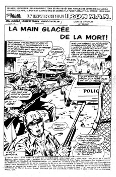 Extrait de L'invincible Iron Man (Éditions Héritage) -42- La main glacée de la mort!