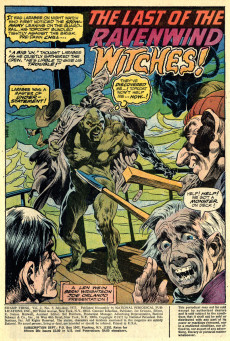 Extrait de Swamp Thing Vol.1 (DC Comics - 1972) -5- The Last of the Ravenwind Witches!