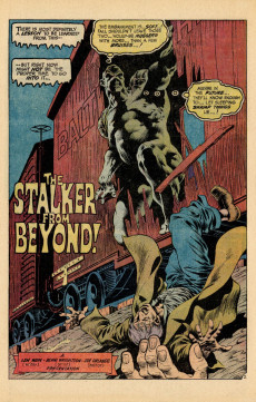 Extrait de Swamp Thing Vol.1 (DC Comics - 1972) -9- The Stalker from Beyond!