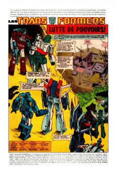 Extrait de Les transformers (Éditions Héritage) -2- Lutte de pouvoirs
