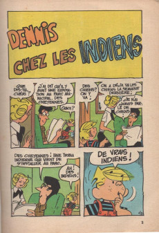 Extrait de Dennis la malice (2e Série - SFPI) (1972) -47- Dennis chez les Indiens