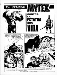 Extrait de Mytek el poderoso (Surco - 1983) -3- Contra la estatua con vida