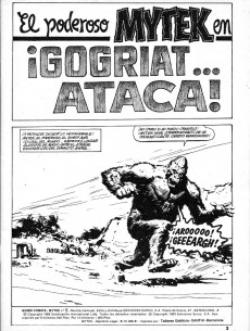 Extrait de Mytek el poderoso (Surco - 1983) -5- ¡Gogriat... ataca!