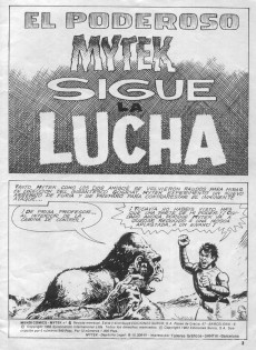 Extrait de Mytek el poderoso (Surco - 1983) -6- Sigue la lucha