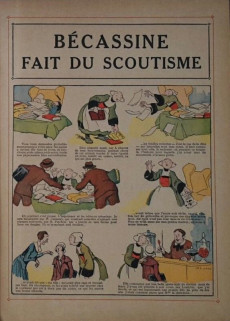 Extrait de Bécassine -17b1949- Bécassine fait du scoutisme