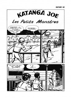 Extrait de Safari (Aventures et Voyages) -63- Katanga Joe - Les petits monstres