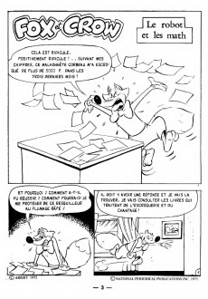 Extrait de Foxie (1re série - Artima) -170- Fox et Crow : Le robot et les math