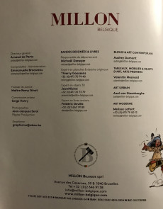 Extrait de (Catalogues) Ventes aux enchères - Millon -2018/09/23- Millon - Bandes Dessinées - 23 septembre 2018 - Bruxelles
