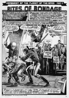 Extrait de Planet of the Apes (1974) -18- Ape slaves gone berserk!