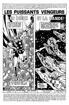 Extrait de Les vengeurs (Éditions Héritage) -8081- Les dieux et la bande!