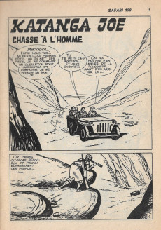 Extrait de Safari (Aventures et Voyages) -108- Katanga à Joe - Chasse à l'homme