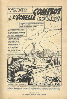 Extrait de Thor (1e Série - Arédit Flash) -15- Complot à l'échelle cosmique